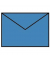 Designbriefumschlag Paperado 16400796, C7, nassklebend, 100g, stahlblau