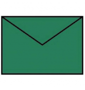 Designbriefumschlag Paperado 16400797, C7, nassklebend, 100g, tannengrün