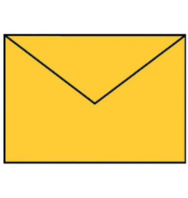 Designbriefumschlag Paperado 16400543, C6, nassklebend, 100g, ocker gerippt