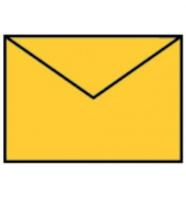 Designbriefumschlag Paperado 16400743, C7, nassklebend, 100g, ocker