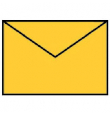Designbriefumschlag Paperado 16400743, C7, nassklebend, 100g, ocker
