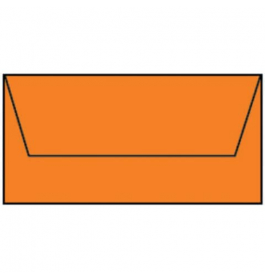 Briefumschlag 16400221 Din Lang ohne Fenster nassklebend 100g gerippte Oberfläche mit hellem Seidenfutter orange gerippt