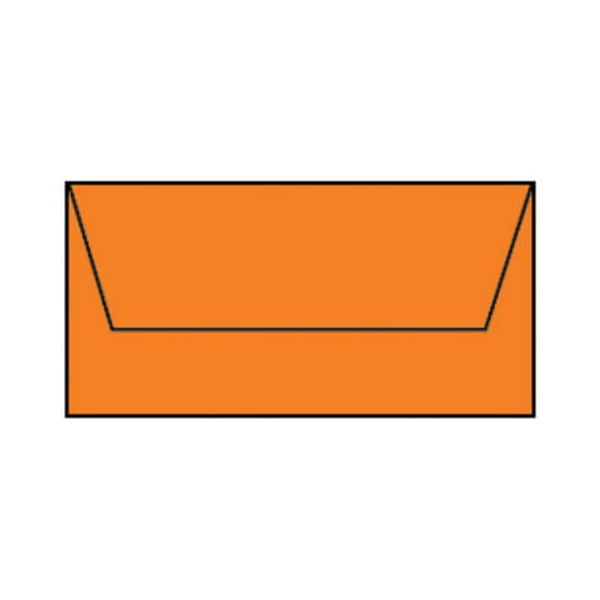 50 Stück Rössler Designbriefumschlag Paperado 16400221, Din Lang, nassklebend, 100g, orange 4014969150382 Rössler