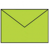 Designbriefumschlag Paperado 16400522, C6, nassklebend, 100g, maigrün gerippt