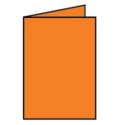 Blanko-Gru&szlig;karten Faltkarte 16400621 A5 105mm x 148mm (BxH) 220g ohne orange