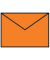 Designbriefumschlag Paperado 16400721, C7, nassklebend, 100g, orange