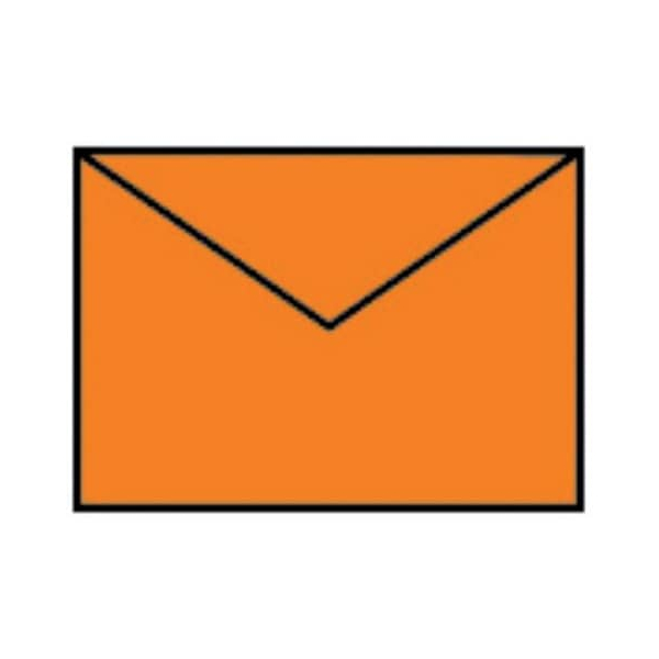 50 Stück Rössler Designbriefumschlag Paperado 16400721, C7, nassklebend, 100g, orange 4014969150542 Rössler