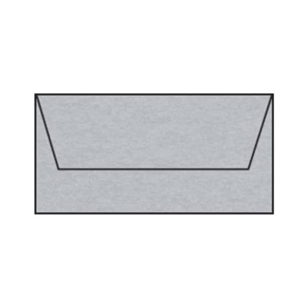 50 Stück Rössler Designbriefumschlag Paperado 16400280, Din Lang, nassklebend, 100g, silber 4014969220849 Rössler