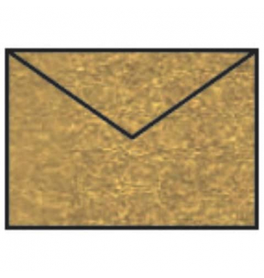 Briefumschlag 16400775 C7 ohne Fenster nassklebend 100g gold