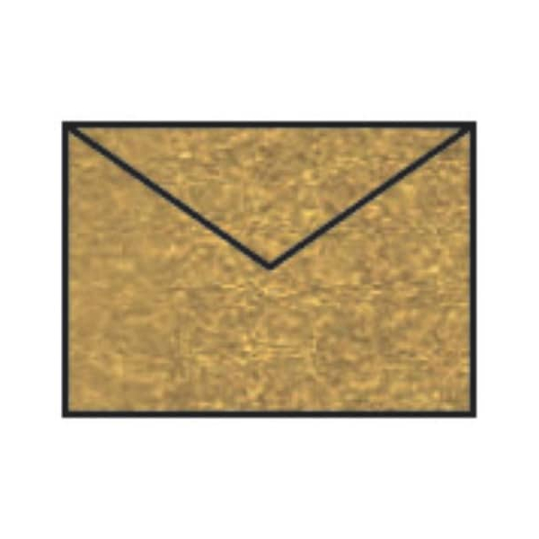 50 Stück Rössler Designbriefumschlag Paperado 16400775, C7, nassklebend, 100g, gold 4014969220917 Rössler