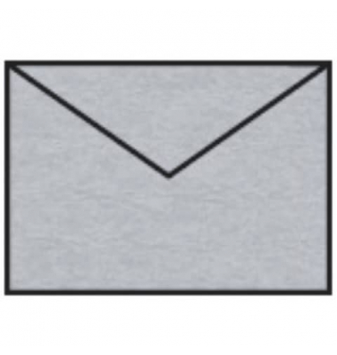 Designbriefumschlag Paperado 16400780, C7, nassklebend, 100g, silber
