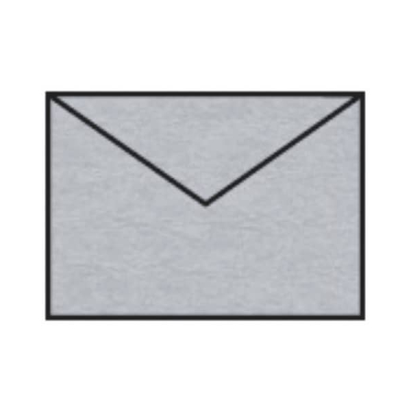 50 Stück Rössler Designbriefumschlag Paperado 16400780, C7, nassklebend, 100g, silber 4014969220924 Rössler
