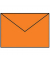 Designbriefumschlag Paperado 16400521, C6, nassklebend, 100g, orange gerippt