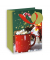 Geschenktasche 52709, Weihnachten, Schleifenband mit Anhänger, Weihnachtsmotiv, 17,7cm x 22,7cm