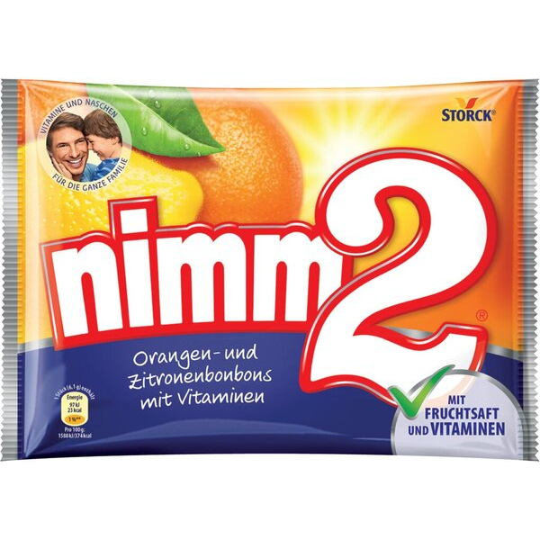 4255704322101 - Nimm 2 BonBon 145 g mit Orange und Zirtone gefüllte Fruchtbonbons 4255704322101 Storck