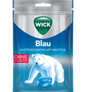 WICK BLAU Hustenbonbon mit Menthol 72 g, ohne Zucker