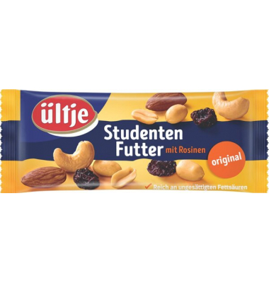 Studenten Futter mit Rosinen, 50 g Riegelbeutel