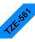 P-touch Schriftband TZe-561 36mm x 8m schwarz/blau laminiert selbstklebend