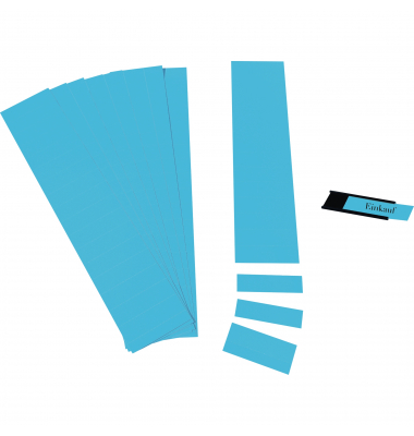 Einsteckkarten 847407 C-Profil, 60x17mm, blau, 190g