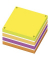 Haftnotizen 400096789, SPOT notes, 75x75mm, grün/weiss/gelb/violett/orange, quadratisch