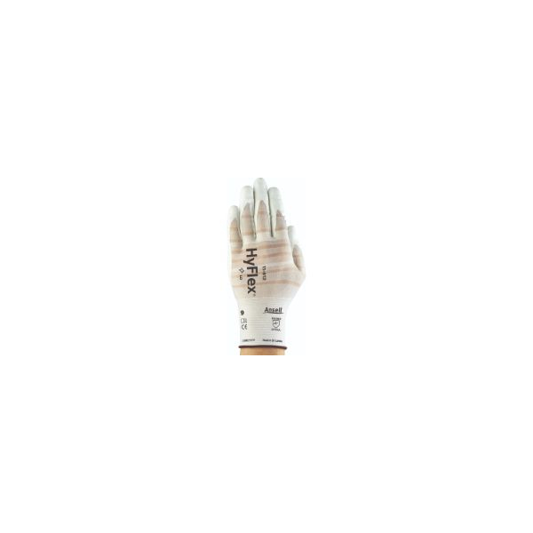 12 Stück Ansell Arbeitshandschuhe HyFlex, Nitril-Mikroschaum, weiß, Größe 8 / M 4053569890359 Ansell