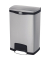 Tretabfalleimer SLIM JIM STEP-ON, 50 Liter, EdelstahlTragegriff Deckel Einsatz Griffrand