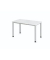 Schreibtisch H-Serie, manuell h&ouml;henverstellbar, 68,5-81cm (H), 120x67,2cm (BxT), rechteckig, wei&szlig; / grau