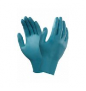 Einweghandschuhe TouchNTuff, Nitril, lebensmittelecht, gr&uuml;n, Gr&ouml;&szlig;e 8,5-9,