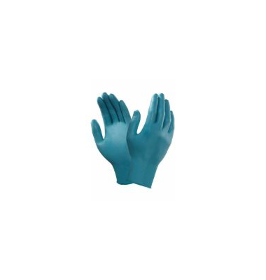 Einweghandschuhe TouchNTuff, Nitril, lebensmittelecht, gr&uuml;n, Gr&ouml;&szlig;e 8,5-9,