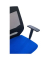 Bürostuhl 908-3 Lumbar Mesh, mittelhohe Rückenlehne, blau/schwarz