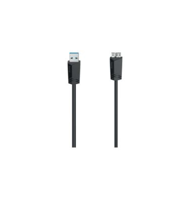 Micro-USB-3 0-Kabel, 0 75m, schwarz, 5 Gbits Datenübertragu