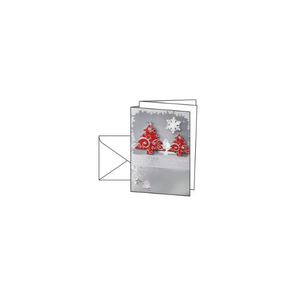 4004360879364 - Weihnachtskarte DS454 Three Trees A6 10 Stück 4004360879364 S