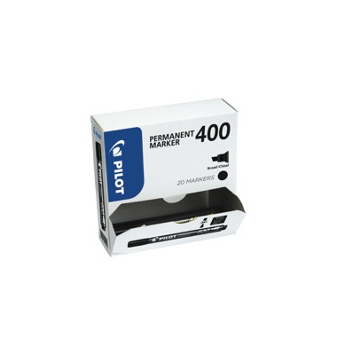 Permanentmarker 400, 4011001P20, Pack, schwarz, 4mm Keilspitze