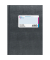 Gesch&auml;ftsbuch 86-15222, grau, A5, kariert, 80g, 96 Blatt / 192 Seiten