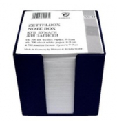 Zettelbox 69020301, Metzger, 10,5x10,5x9cm, schwarz, Kunststoff, inkl.: 700 Blatt