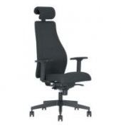 Bürostuhl Carl, verstellbare Rückenlehne, schwarz