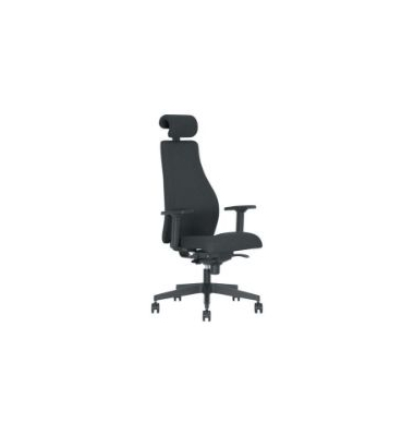 Bürostuhl Carl, verstellbare Rückenlehne, schwarz