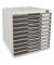 Schubladenbox MODULO 332014D A4 10Schübe sw +Schloss