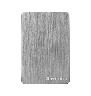 externe Festplatte Store 'n' Go Alu Slim 53662, grau, 2,5 Zoll (6,35cm), 1 TB, HDD