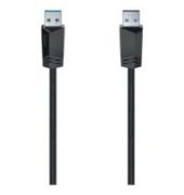 USB 3.0 Kabel A-A, 1.5m, 5Gbits, Schwarz,
