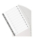 Kunststoffregister Forever 1721E, 1 bis 20, A4, graue Taben, 20-teilig