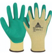 Montagehandschuhe Neogrip Green, Latex, gelb/Gr&uuml;n, Gr&ouml;&szlig;e 8 / M