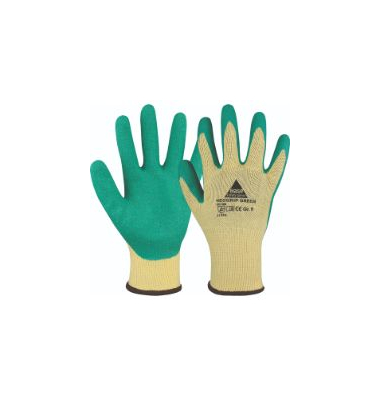Montagehandschuhe Neogrip Green, Latex, gelb/Gr&uuml;n, Gr&ouml;&szlig;e 8 / M