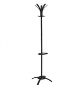 Garderobe Pmcleo, Maße: 175 x 50cm, schwarz