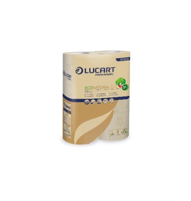 Toilettenpapier Eco Natural 6.3 811929, 3-lagig, havanna naturbraun, 250 Blatt / Rolle,