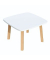 Beistelltisch Woody TB60.10.13, 40cm (H), 60x60cm (BxT), quadratisch, weiß / braun