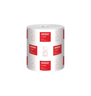 Rollenhandt&uuml;cher 460232, 2-lagig, wei&szlig;, Recyclingpapier