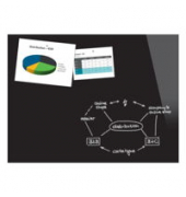 Magnettafel B1401, 120x90cm, Glas, # Rahmen