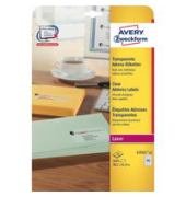 Etiketten L7551-25, transparent 38,1x21,2mm, rechteckig, 