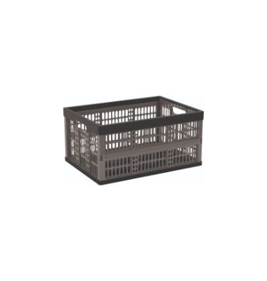 Klappbox Strata 2310150011, 32 Liter - nutzbar, au&szlig;en 475x350x236mm, Polypropylen (PP) grau